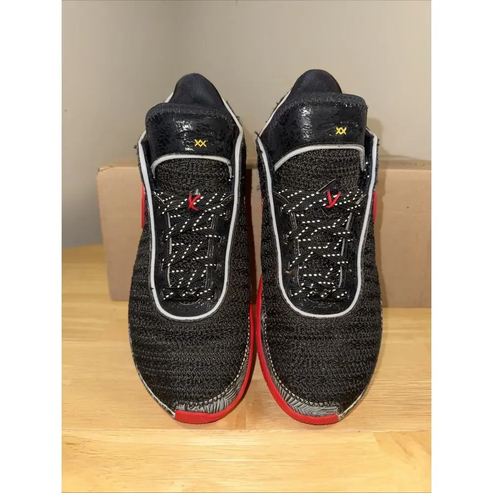 Size 7Y - Nike LeBron 20 XX Black Red Gold DQ8651-001 GS Youth Basketball